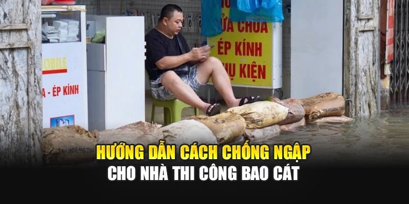 Hướng dẫn cách chống ngập cho nhà thi công bao cát