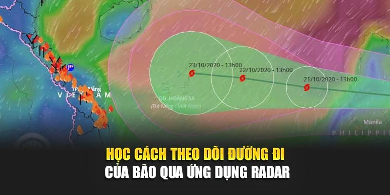 Học c&aacute;ch theo d&otilde;i đường đi của b&atilde;o qua ứng dụng radar