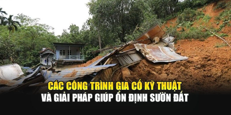 Các công trình gia cố kỹ thuật và giải pháp giúp ổn định sườn đất