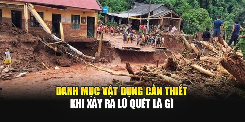 Danh mục vật dụng cần thiết khi xảy ra lũ quét là gì