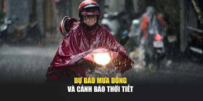 Dự b&aacute;o mưa d&ocirc;ng v&agrave; cảnh b&aacute;o thời tiết