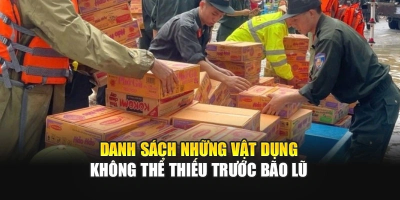 Danh s&aacute;ch những vật dụng kh&ocirc;ng thể thiếu trước b&atilde;o lũ
