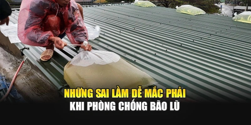 Những sai lầm dễ mắc phải khi ph&ograve;ng chống b&atilde;o lũ