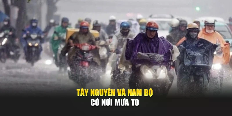 T&acirc;y Nguy&ecirc;n v&agrave; Nam Bộ c&oacute; nơi mưa to