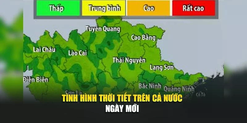 Tình hình thời tiết trên cả nước ngày mới