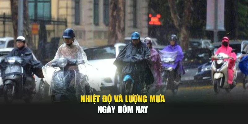 Nhiệt độ và lượng mưa ngày hôm nay