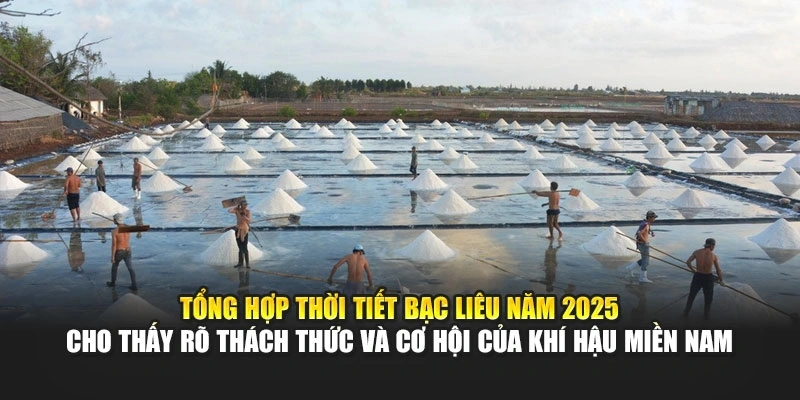 Tổng hợp thời tiết Bạc Li&ecirc;u năm 2025 cho thấy r&otilde; th&aacute;ch thức v&agrave; cơ hội của kh&iacute; hậu miền Nam