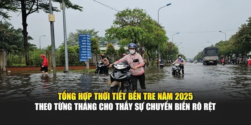 Tổng hợp thời tiết Bến Tre năm 2025 theo từng th&aacute;ng cho thấy sự chuyển biến r&otilde; rệt