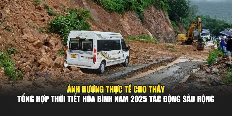 Ảnh hưởng thực tế cho thấy tổng hợp thời tiết Hòa Bình năm 2025 tác động sâu rộng