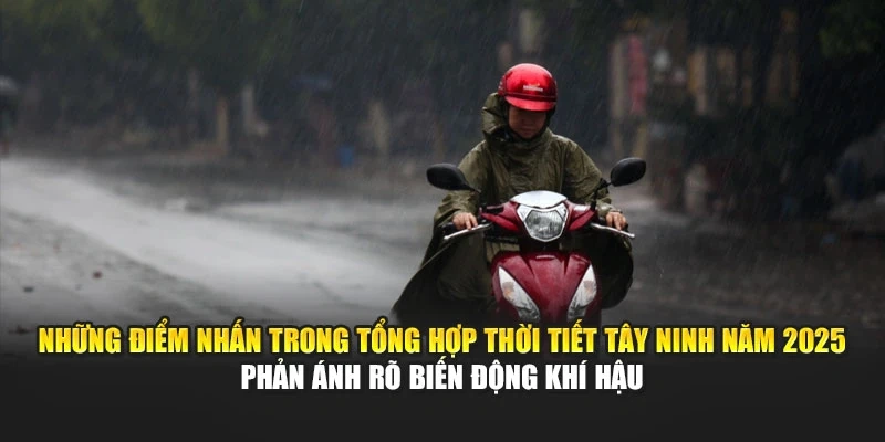 Những điểm nhấn trong tổng hợp thời tiết T&acirc;y Ninh năm 2025 phản &aacute;nh r&otilde; biến động kh&iacute; hậu