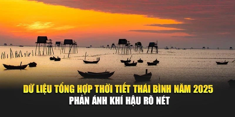 Dữ liệu tổng hợp thời tiết Th&aacute;i B&igrave;nh năm 2025 phản &aacute;nh kh&iacute; hậu r&otilde; n&eacute;t