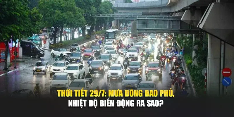 Thời Tiết Ngày 29 Tháng 7 Mưa Dông Bao Phủ, Nhiệt Độ Biến Động Ra Sao?